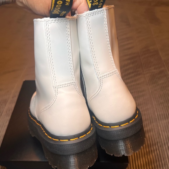 Doc Martens White Combat Boots - Picture 5 of 7